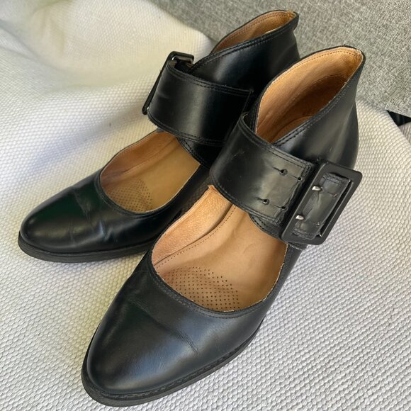 Corso Como Black Mary Janes with Big Buckle size 7M - Picture 5 of 6